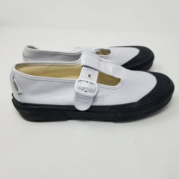 VANS Style 93 Coated Canvas True White Mary Jane Sneakers Shoes Women's Size 6.5 - Picture 9 of 13